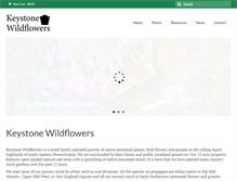 Tablet Screenshot of keystonewildflowers.com